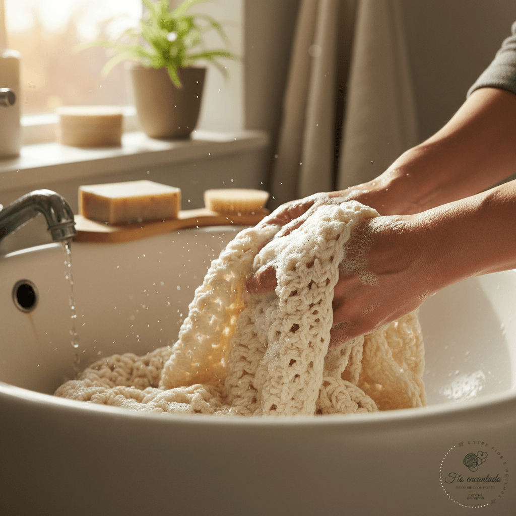 Aprenda como cuidar das peças de crochê com dicas práticas para lavar, secar e guardar sem danificar o fio. Preserve a beleza artesanal das suas criações por muito mais tempo.