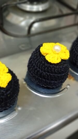 Capa para Botão de Fogão em Crochê Fio Encantado