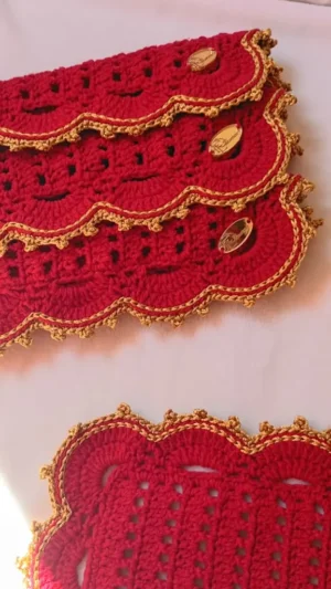 Jogo Americano Lovedy Luxo artesanal Fio Encantado