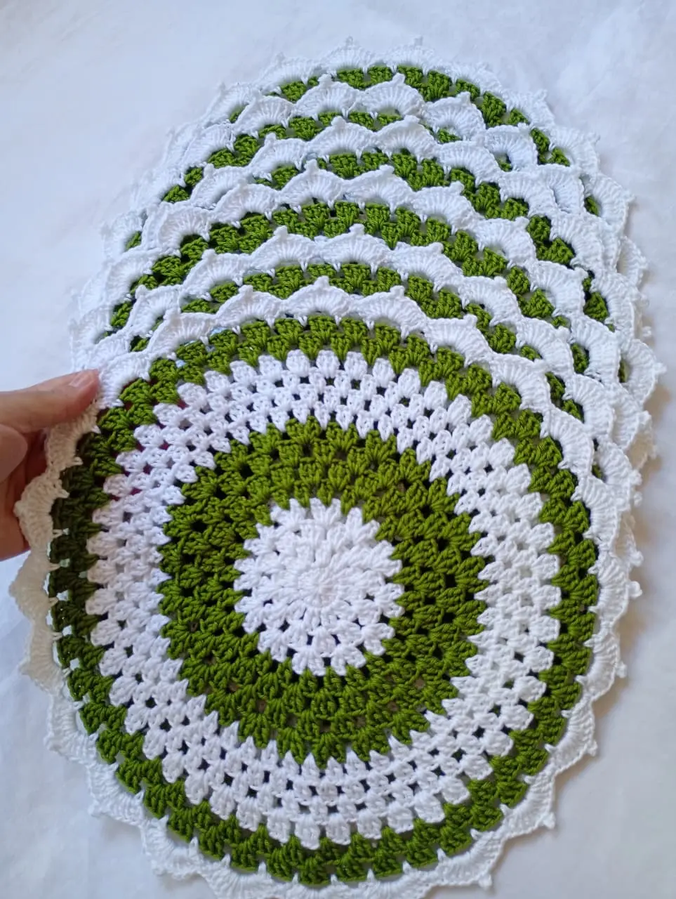 Sousplats de Crochê Americano Luxo Tradicional – Lugar Americano Artesanal Fio Encantado